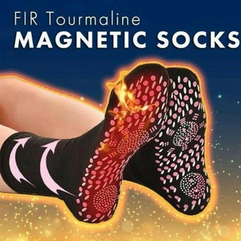 Магнитные носки унисекс, Самонагревающиеся медицинские носки, Турмалиновая магнитотерапия, удобный и дышащий Теплый массажер для ног