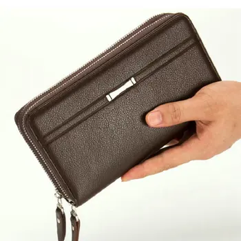 Деловой мужской кошелек, длинная ручная сумка на молнии, многофункциональная сумка, розничный кошелек, сумка для телефона
