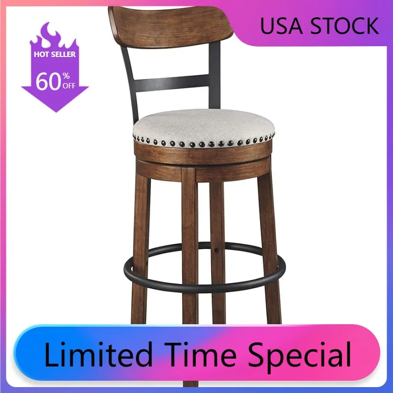 Фирменный дизайн Ashley Valebeck, барный стул для фермерского паба высотой 30 дюймов, коричневый