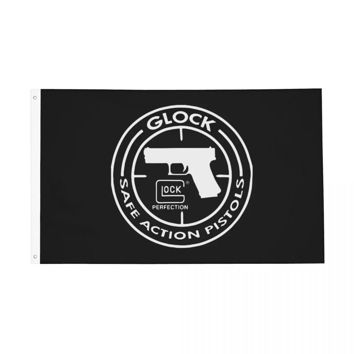 Флаг тактического стрелкового оружия Glock, Двусторонний наружный баннер, Всепогодное подвесное украшение 90x150 см